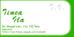timea ila business card